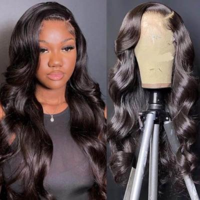 China Body Wave AFL Raw Unprocessed Virgin Hair Wholesale HD Lace Frontal Hair Wigs For Black Women for sale