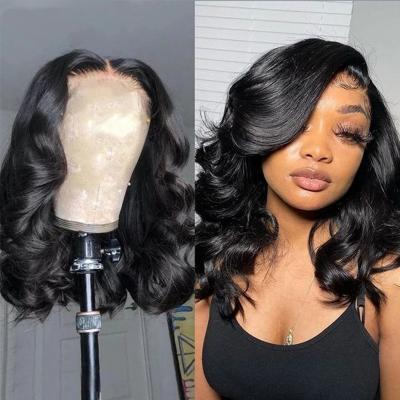 China Wholesale 13x4 Silky Straight Wave HD Lace Front Dangle Short Hair Wigs Raw Cuticle Aligned Virgin Hair Lace Wig Vendors For Black Women for sale