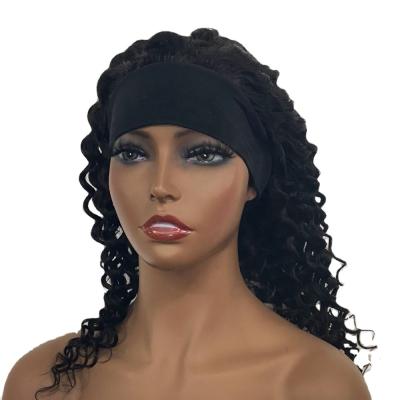 China Wholesale Cheap Brazilian Kinky Curly AFL Hair 20inch Lace Front Wigs 10a Headband Brazilian Wigs For Black Women for sale