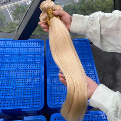 China Strengthen Weft 30 Inch 613 Full Lace Wig Raw Double Cuticle Pulled Aligned Virgin Brazilian Blonde Hair Bundles Hair Vendors for sale