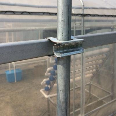 China Locking Channel Fixer Connector One A Greenhouse Accessories Galvanized Connector Clip for sale