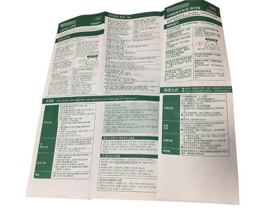 China Recyclable woodfree 100g paper instrcution manual product instructions printing for sale