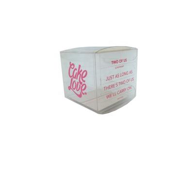 China Recyclable Custom Printed Plastic Cake Boxes Wedding Mini Cupcake Boxes Clear Plastic Cupcake Box for sale