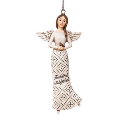 China Creative North American Christmas Ornaments Prayer Angel Home Soft Decoration Christmas Tree Ornaments Resin Crafts Pendant for sale