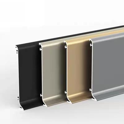 China Factory Price Modern Waterproof Metal Decorative Wall Skirting Protector Aluminum Skirting Board for sale