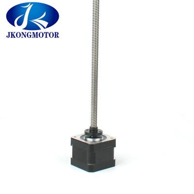 China High Torque Linear Stepper Motor With Black Cap , Nema17 Ball Screw Stepper Motor for sale