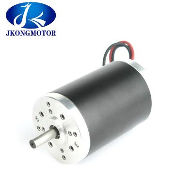 China High Speed 63mm Brush Type DC Motor 12V  , 24V CNC Machine Motors 7500rpm 314W for sale