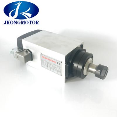 China 4KW ER20 Square CNC Machine Motors Air Cooled 220V 18000RPM / 24000RPM for sale