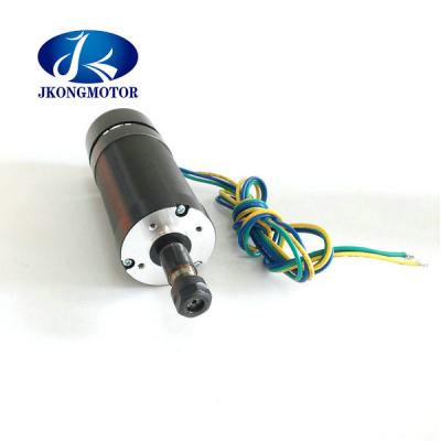 China 500W Brushless Dc Motor 48 V Brushless Dc Motor High Torque 11000 Rpm Mini Round Spindle Motor ER11 for sale