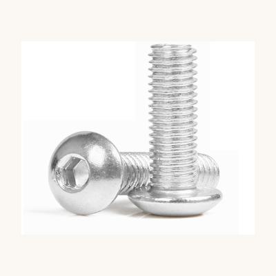 China Round M3 M4 M5 M6 Screws Hex Button Head Aluminum Alloy 6063 Socket Cap Screws for sale