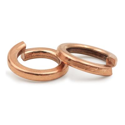 China DIN127 M2.5 M3 M4 M5 M6 M8 M10 M12 Spring Washer Spring Washer Brass Copper Brass Split Lock Washer for sale