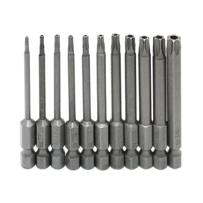 China S2 12 Pieces S2 Security Bit Set Security Torx Steel Driver Bit Set Driver for sale