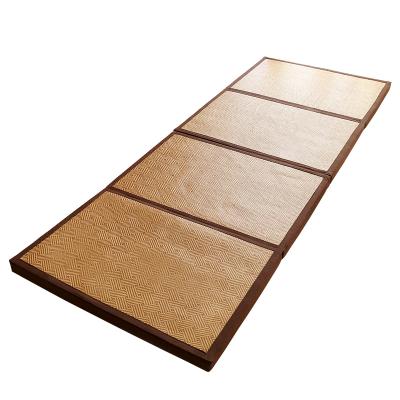 China Washable Tatatmi Japanese Style Summer Rattan Floor Mat Folding Blanket Bedroom for sale