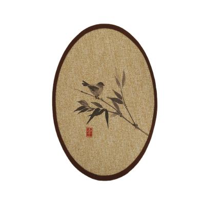 China Eco-friendly Japanese Tatami Mat Printing Cushion With Birds for sale