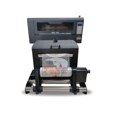 China Garment Shops Small Roll To Roll T-shirt Fabrics Printing Machine Inkjet 30cm dtf Printer For Pet Movie Printing for sale