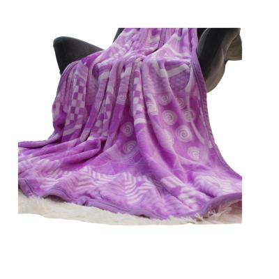 China Soft And Warm 100% Polyester Flower Printed Blanket Super Soft Flannel Fleece for sale