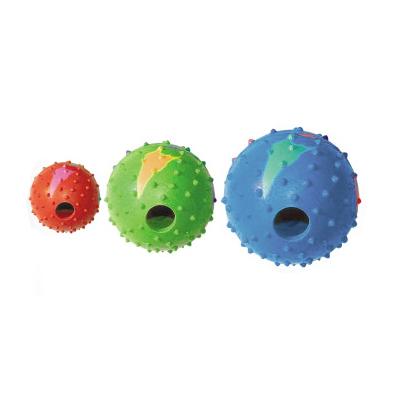 China Sustainable Colorful Dog Ball Rubber Hollow Toy for sale