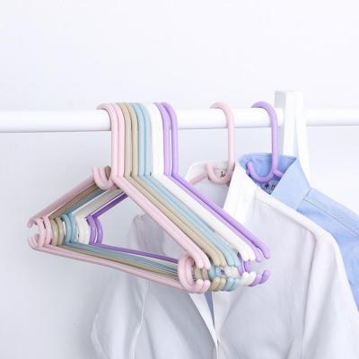 China Non-slip Multi-functional Thickened Plastic Casual Household Clothes Hanger Hanger for sale