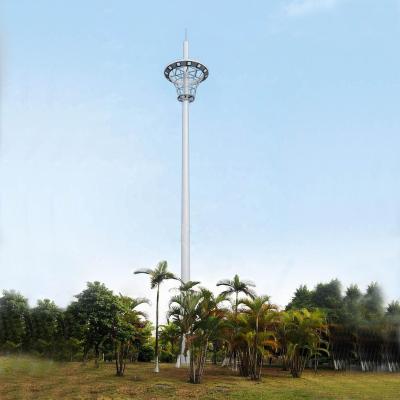 China Galvanized Steel Telecom GSM And 5G Mobile Antenna Tower And Tapered Mast High Light Pole for sale