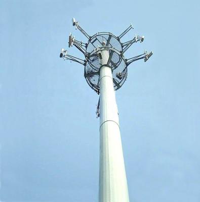 China For Mobile Network Operators Base Stations Q345B Galvanized Steel Telecommunication Antenna Tower or Pole for sale