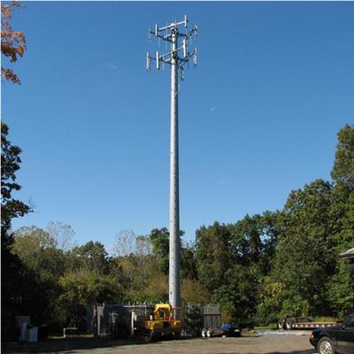 China Telecommunication 25m 30m Single Pole Antenna Mobile Phone Telecom Pole Tower for sale