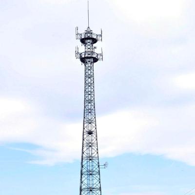 China Telecommunication antennas and other equipments telecom mobile communication signal hot dip galvanized steel tower for sale