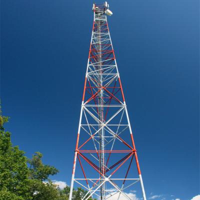 China Telecommunication antennas and other equipments telecommunication hot dip galvanized steel communication tower for sale