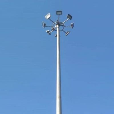 China Garden 50m High Mast Pole With Automatic System For Seaport for sale