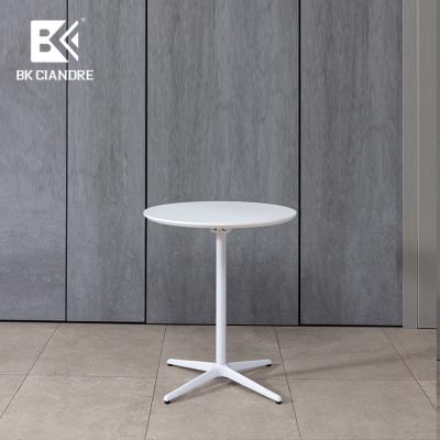 China (Size) Adjustable Multifunctional White Small Round Marble Dining Table Can Foldable Space Saving Wholesale Plants for sale