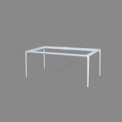 China Modern white metal legs fashion dining table medium height metal coffee table legs for sale