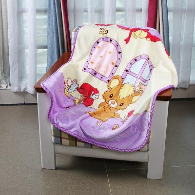 China Cartoon Folded Universal Children's Four Seasons Blanket Children's Bedding Flannel Air Conditioner Blanket for sale