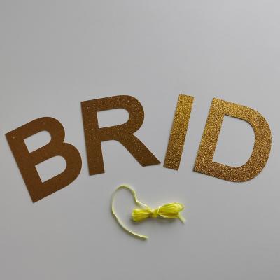 China Shiny Bride To Be Bridal Banner Bachelor Party Banner for sale