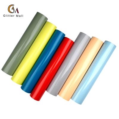 China Wholesale Cheap New Design DIY Washable Craft Glitter Iron On Self Adhesive Cricut PVC Vinyl Printable Glitter Vinyl Rolls for sale