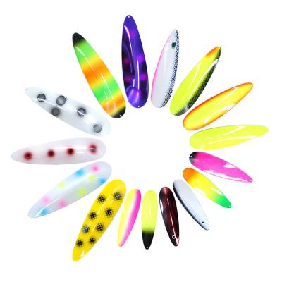 China Stainless steel JIEMI OEM New style 8'' 9''10'' 11'' 304stainless steel Freshwater and seawater fishing Spoons Lures Artificial Baits for sale