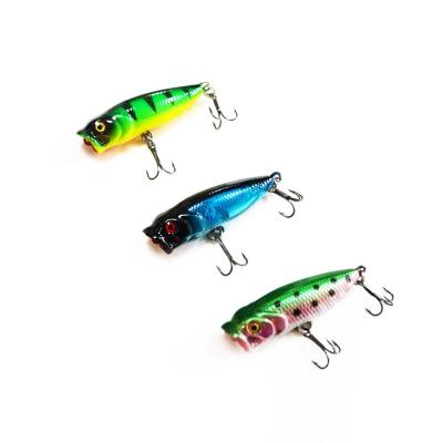 China ABS Plastic JIEMI OEM New style 3.5cm 2g 4.5cm 5g Fishing Lures Whopper Popper Lure Hard Mini Plastic Bait Shiny Colors for sale