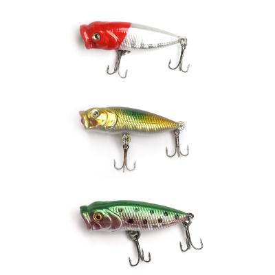 China ABS Plastic JIEMI OEM New style 3.5cm 2g 4.5cm 5g Fishing Lures mini popper Floating Whopper Lure Small wholesale Weihai fish tackle for sale