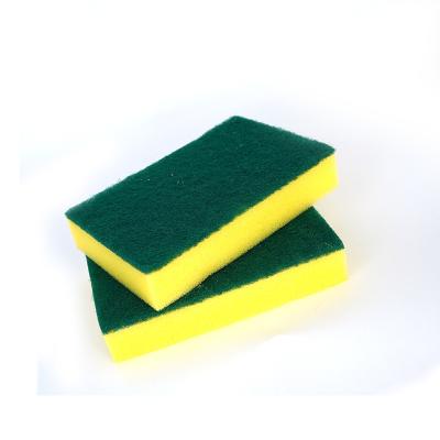 China Sustainable Kitchen Sponge and Scrubber Sponge Scrubber for Washing Dish Kitchen Bowl Dish Pot Wash Scrub Cleaning Pads for sale