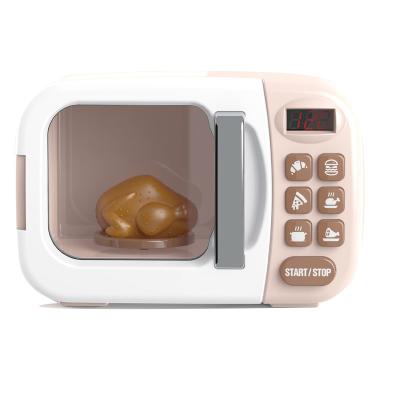 中国 Pretend Play New Kids Mini Microwave Oven Toys Kitchen Set For Toddler With Sound And Lighting 販売のため