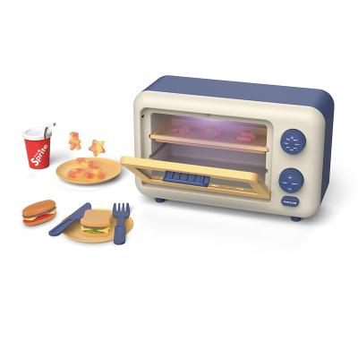 中国 Pretend Play Pretend Play Food Toys Set Kitchen Electronic Microwave Oven Toys For Kids 販売のため