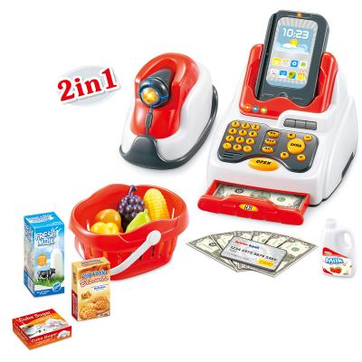 Cina Plastic Cashier Educational Toys For Children Pretend Game Supermarket Juguetes Cash Register Toys in vendita