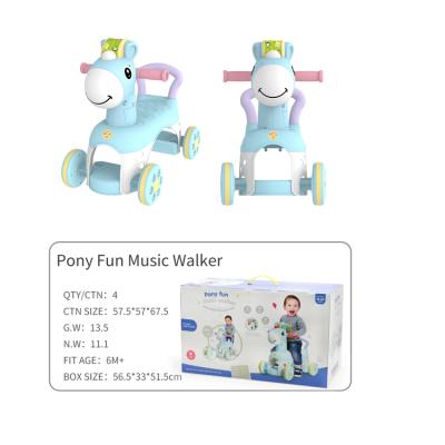 China With Music Baby Walker With Music , Multiple Function Baby Toys Walkers Learning Te koop