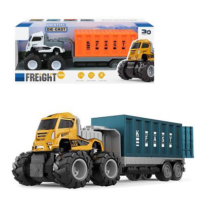 中国 2021 Latest Design 4WD Inertial Diecast Truck Toy Metal Kids Toy Car Alloy Model Truck Toy Coche De Juguete 2021 販売のため