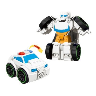 China DIY TOY Scene variable juguetes assemble to transform car toy deformation robot model toy Te koop