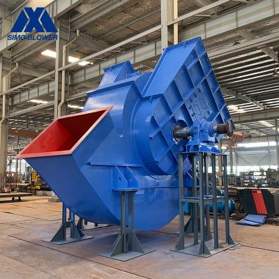 China Heavy Duty Cement Kiln Backward Centrifugal Fan High Temperature for sale