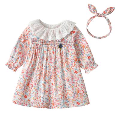 China New Arrival Latest Design Summer Cute Kids Clothing Dress Casual Floral Dress For Babies for sale