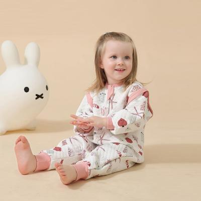 China Baby Sleeping Bag With Long Sleeves Newest Wholesale Hot Selling Soft Cotton Fabric Baby Sleeping Bag With Sleeves for sale