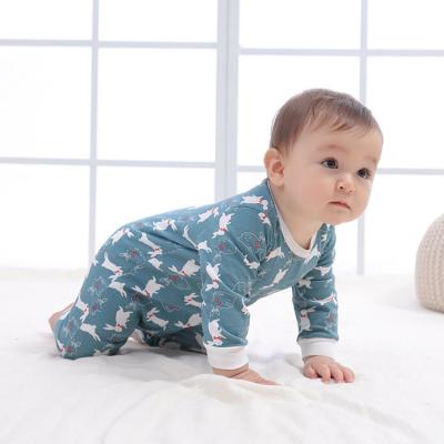 China 18 Months Baby Clothes New Arrival Printed Cotton Fabric Long Sleeve Soft Baby Grows Romper 100% Cotton Jumpsuit for sale