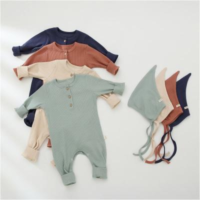 China Bulk Baby Clothes Wholesale Newborn Infant Custom Jumpsuit Pattern Long Sleeves Baby Rompers for sale