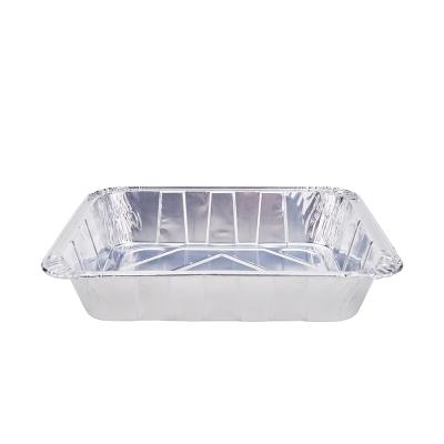 China Eco - Friendly Aluminum Foil Container Food Grade Aluminum Food Container For Take Out Box for sale