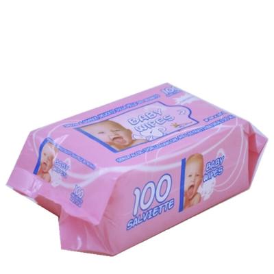 China Wet Tissue For Baby Skin Care 100pcs Soft Baby Wet Tissue Wipes Manufacturer Household Wet Sachet Cloth For Baby Skin Care Nonwoven Baby Powder 20000packs for sale